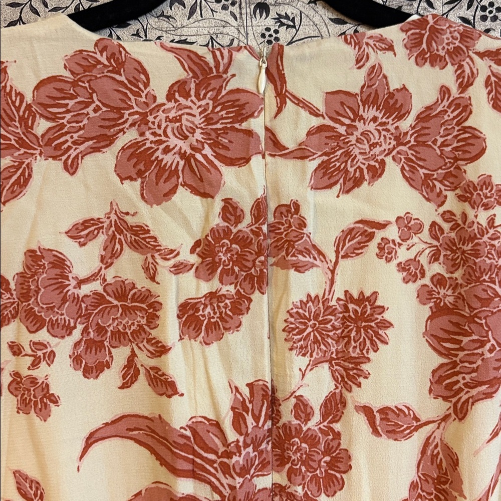 bohme Cream Maxi Dress with Rust Floral Print - Picture 5 of 5